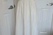 Shein White Boho Maxi Dress Crochet Waist Sleeveless Summer Beach M
