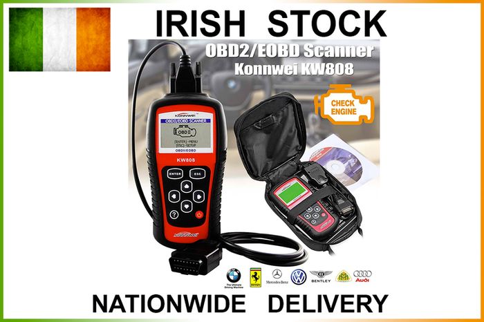 All Cars Fault Code Reader Diagnostic Reset Tool Obd2 Eobd Can Bus Engine OBD Scanner - Warranty - Brand New