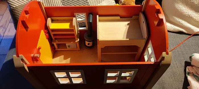 Goki wooden caravan toy