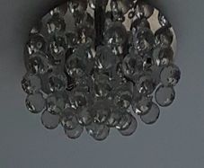 ceiling light with glass pendants