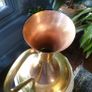 Vintage Copper and Brass Ewer Pitcher. Very large 47cm Image 4