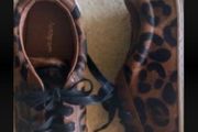 shoes marks &amp; Spencer lace up animal print shoes size 7
