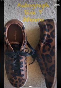 shoes marks & Spencer lace up animal print shoes size 7