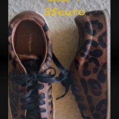 shoes marks & Spencer lace up animal print shoes size 7