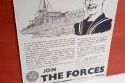 Irish Navy 1955 Recruitment Notice Poster Ireland