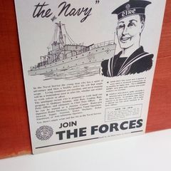 Irish Navy 1955 Recruitment Notice Poster Ireland
