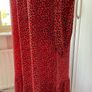 dress bnwt size 12 maxi red tiered dress size 12 v neckline long sleeved Image 4