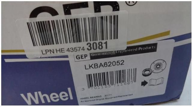 Wheel Bearing Kit LKBA62052 Citroen Berlingo Xsara Picasso Peugeot Partner  OE: 3748.43