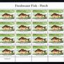 2001 Ireland Freshwater Fish (Perch, Arctic Charr, Pike & Bream) Stamp Sheetlet Plate 1B1B1B1B Mint Never Hinged (MNH) Image 2