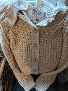 Off white NEW LOOK cardigan Aran style