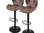 Set of 2  faux leather stools