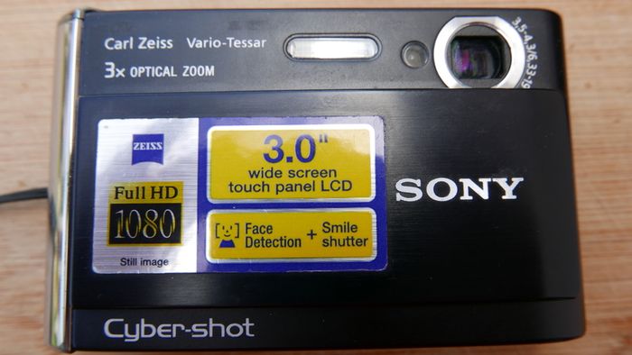 Sony Digital Camera Cybershot DSC-T70 8.1MP Black Tested