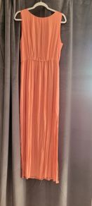 Zara peach-colored maxi dress, size L