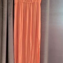 Zara peach-colored maxi dress, size L