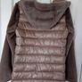 Designer Emme by Marella Quilted Faux Fur Jacket - Taupe Brown Colour - UK 8 also fits UK 10 - BNWT RRP 150 Image 6