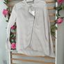 blouse Bnwt yaya biker shade long sleeve beige blouse size 36 Image 3