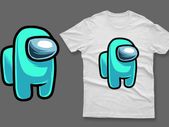 Sky blue impostor among us t-shirt impostor t-shirt