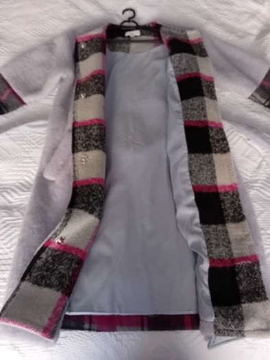 Wool Coat - American brand Almost Famous - Fits UK 8 - Brand New RRP 300