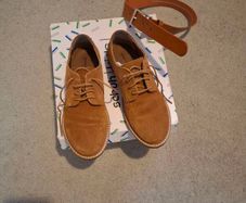 First communion shoes Size 3 and Belt