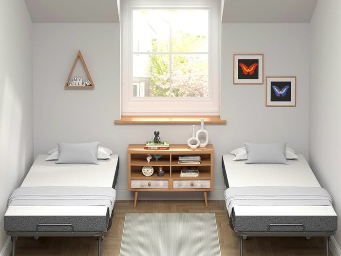 Folding Bed with 12.5cm Thick Luxurious Memory Foam Mattress for Bedroom, Office