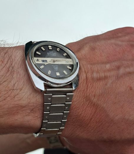 Vintage BULER BULLDOG Watch 1960s Swiss Watch