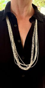 Manouk multi strand bead necklace