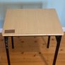 Set of 3 Contemporary Wood & Metal Tables Image 2