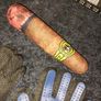 A pair of pet grooming and deshedding glove and Cigar designed toy for dogs Image 4