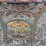 Cast iron kids garden  bench and table for restoration Image 8