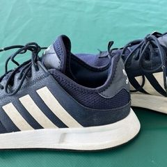 Gents Adidas Navy Laced Runner Trainers Uk Size 10. In Super Condition