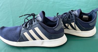 Gents Adidas Navy Laced Runner Trainers Uk Size 10. In Super Condition