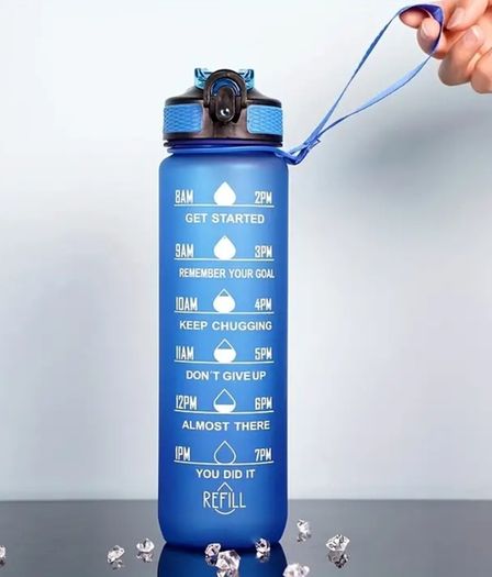 1000ml (34oz) Water bottle with a strap