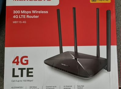 Mercusys MB115-4G 4G LTE Wi-Fi Router | Like New | Boxed