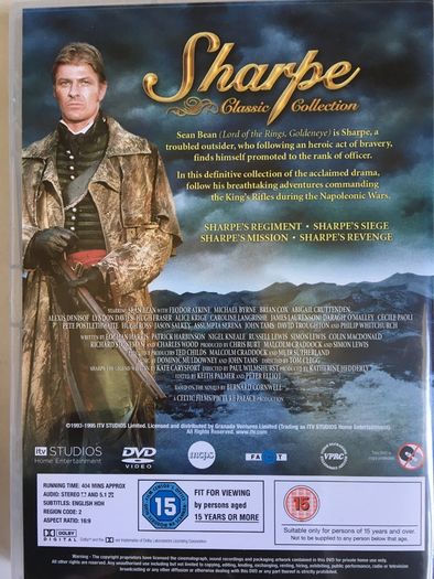 Sharpe [Classic Collection Boxset 1993-1997] Sean Bean [DVD TV Boxsets]