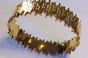Gold-plated stainless Steel bracelet 40g, New