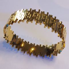 Gold-plated stainless Steel bracelet 40g, New