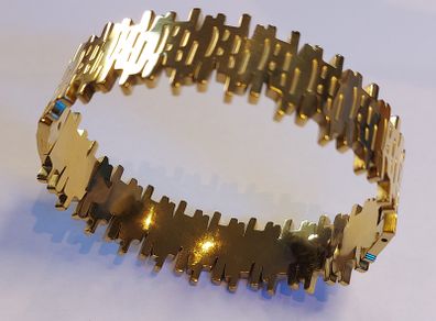 Gold-plated stainless Steel bracelet 40g, New