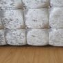 Deluxe 4ft 6 inch velvet headboard and frame Image 9