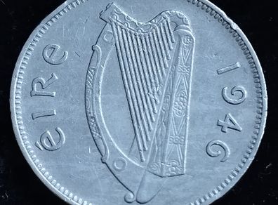 Ireland - 1946 - 6 Pence - Wolfhound - KM.13a - [2728]