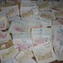 vintage collection of bank checks , receipts, paper collectibles Image 9