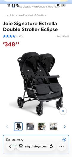 Joie Signature Estrella Double Stroller Eclipse