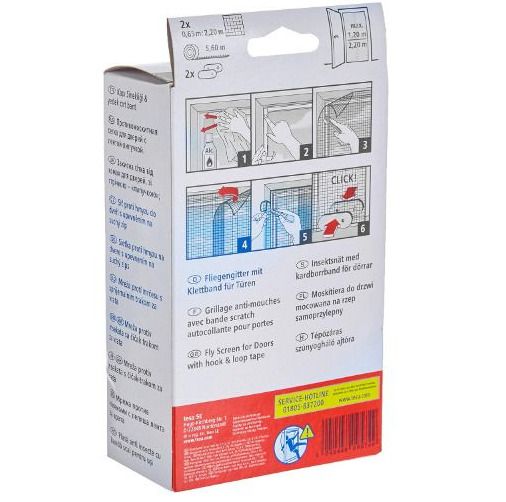 Tesa Insect Stop Door Mesh - Fly Screen - White