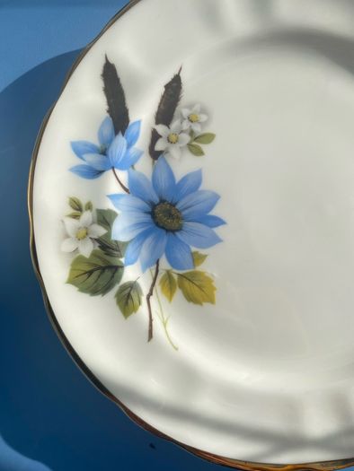 Arklow bone china trio and plates