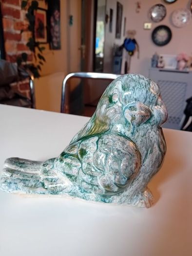 meadows and byrne heavy glazed bird ornament