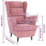 Armchair Pink Velvet Image 4