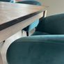 Lily Turquoise Velvet Occasional Chairs from EZ Living Image 2