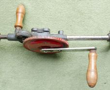 Vintage Hand Drill Speed with Breast Plate