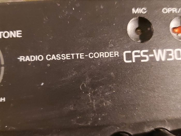 Sony Radio Cassette-Corder Model CFS-W304L, Radio and Dual Tape Deck, Radio works great, tapes not playing, tape decks need cleaning