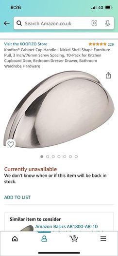 Cabinet handles