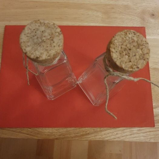 Bottles/Two Pyramid Shape Bottles